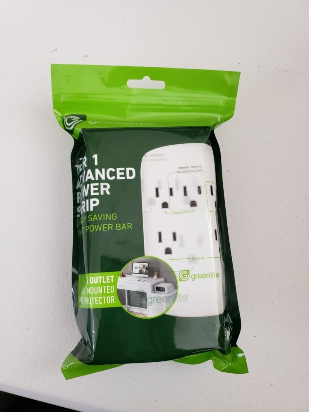 Greenlite’s Power Strip Tier 1 Advanced Power Strip, 5 Outlets, 1 Control Outlet